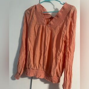 Doe and Ray Orange Blouse Size M